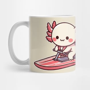 axolotl funny jetskiing Mug